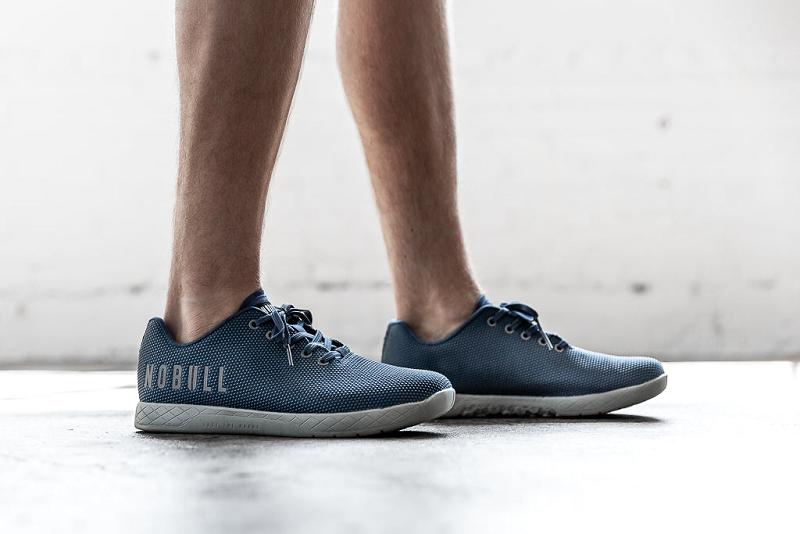 Men's Nobull Dark Denim Trainers Dark / Blue | SG C2186T